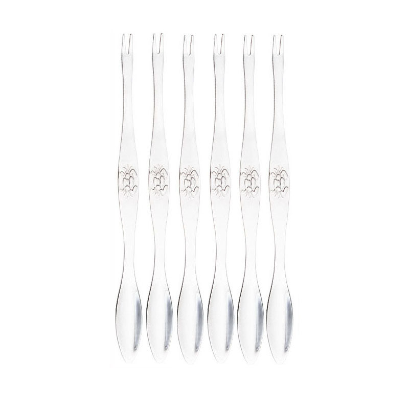Ensemble de pinces à crabe en acier inoxydable, 6/12 pièces, pour fruits, fruits, fruits de mer, pince à homard, Gadgets de cuisine, outils pour fruits de mer: silver-6pcs