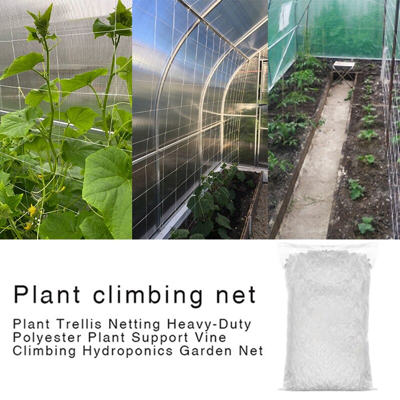 5/10m planter trellis netting kraftig polyester plante støtte vinstokke klatring hydroponics haven net tilbehør multi brug