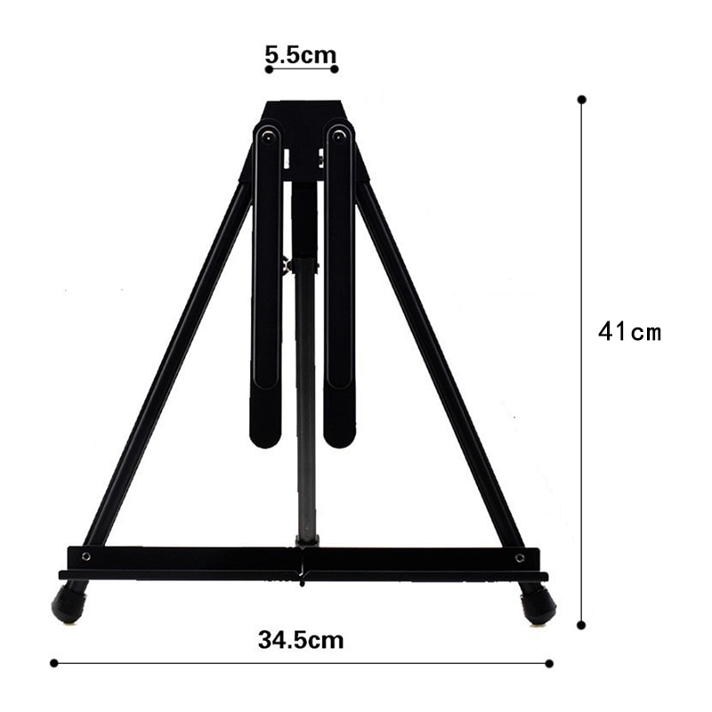 Metalen Schets Schildersezel Stand Opvouwbare Statief Ezel Draagbare Verstelbare Aluminium Schildersezel Schets Tekening Voor Kunstenaar Art Supplies