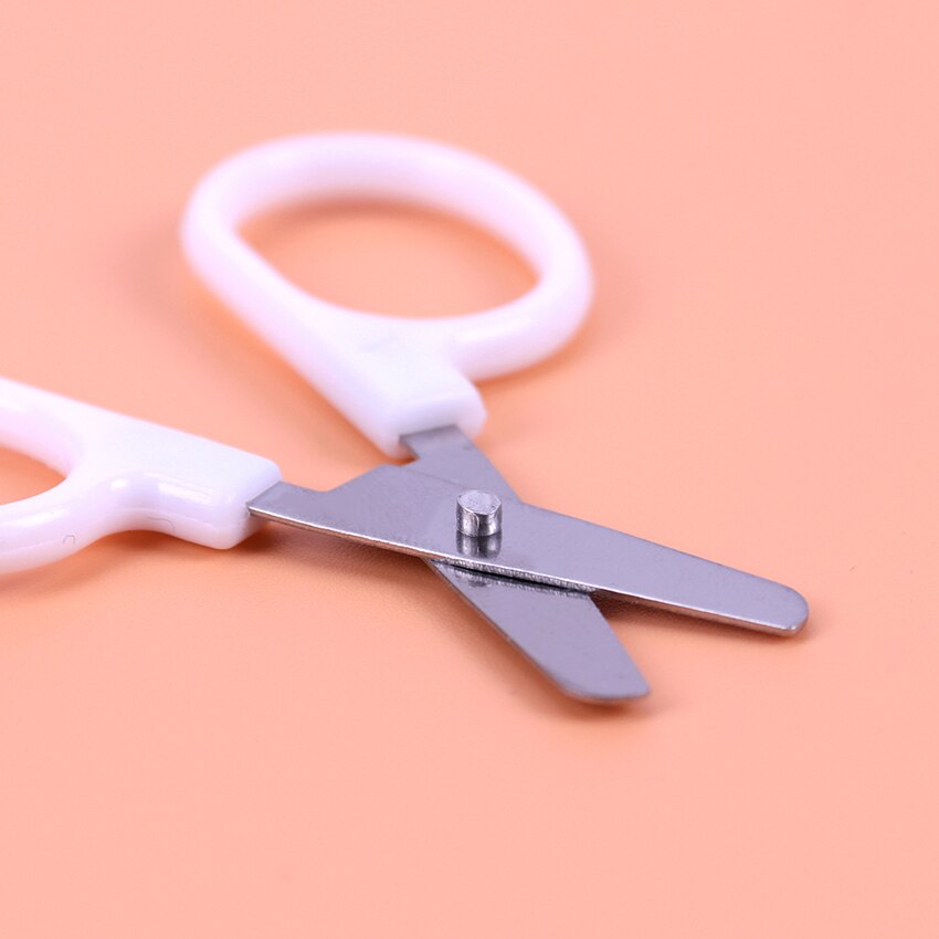 Mini Safety Round Head Plastic Scissors Student Kids Paper Office Cutting Supplies for Kindergarten School