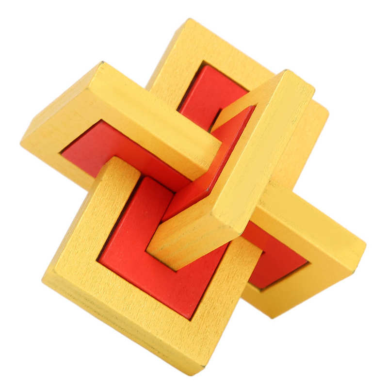 Unlock Interlock Puzzel Houten Puzzel Unlock Speelgoed Voor Home Reizen Voor Ouderen