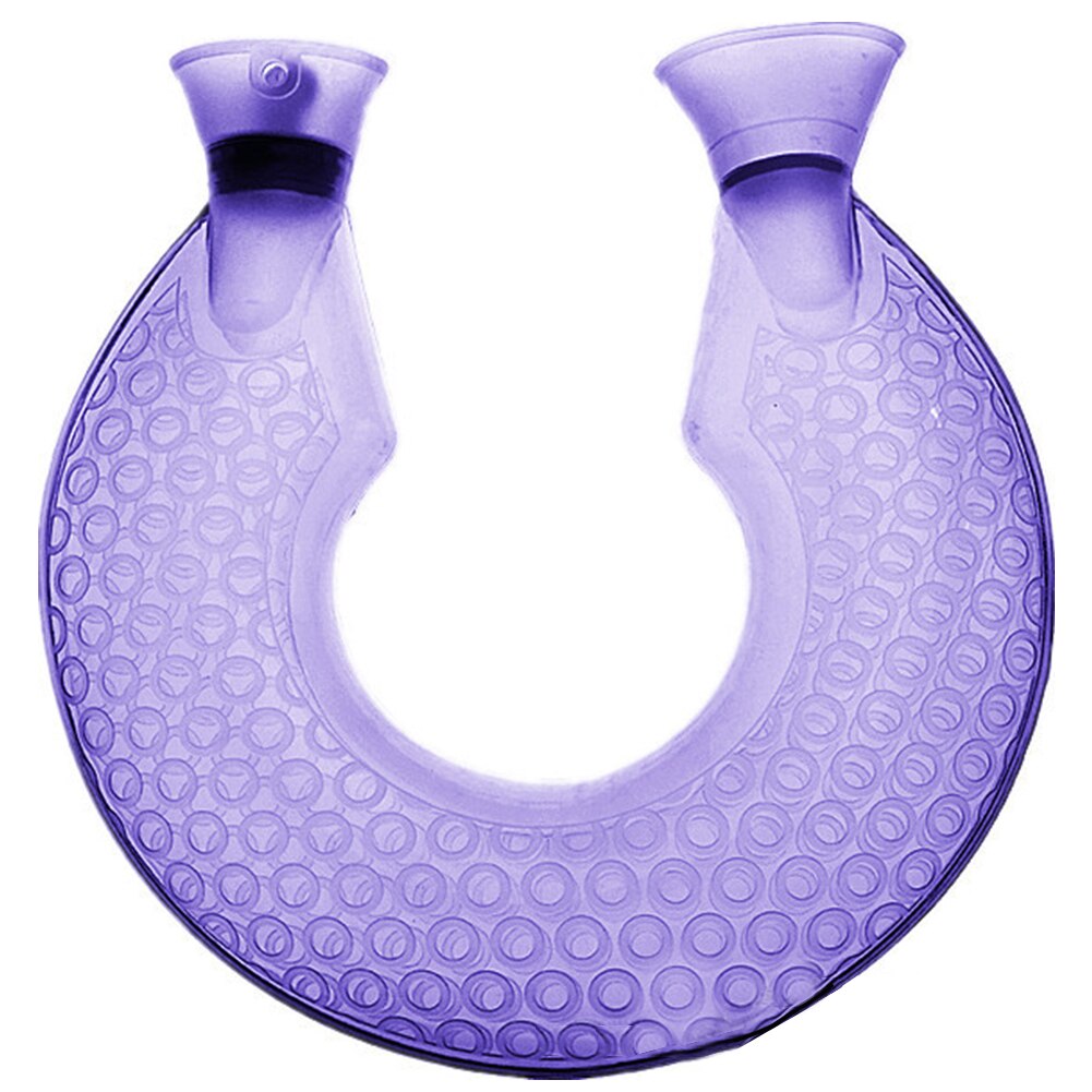 Office Transparent PVC Water Bottle Neck Warm Home Leak Proof Travel Non Slip Hand Warmer Outdoor Winter U Shape Pain Relief