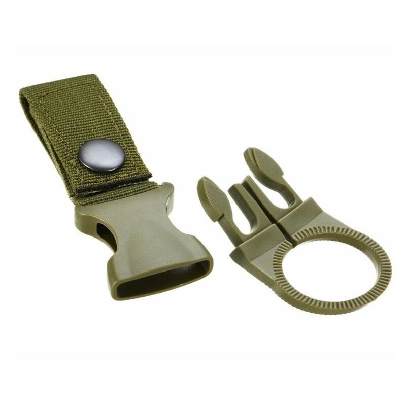Plastic Hook Nylon Webbing Clip Cycling Water Bottle Chain Hiking Key Convenient Bottle Carabiner Water Hook Camping Holder A6E6