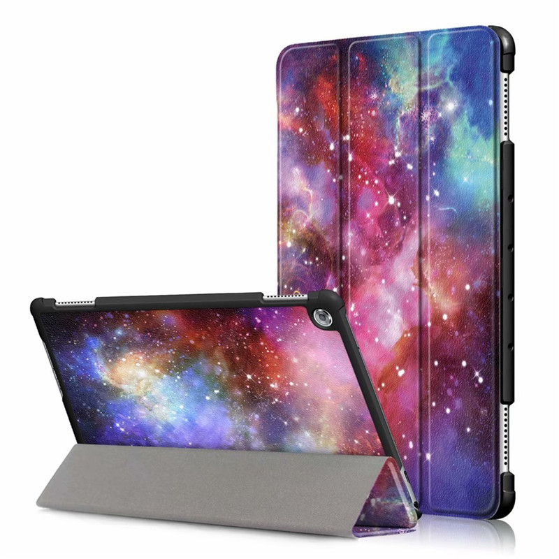 Case for Huawei MediaPad M5 Lite 10 BAH2-W19/L09/W09 Ultra Slim Pu Leather Stand Cover for Media Pad M5 Lite 8.0 Case+film+pen: YHX / M5 Lite 8.0 inch