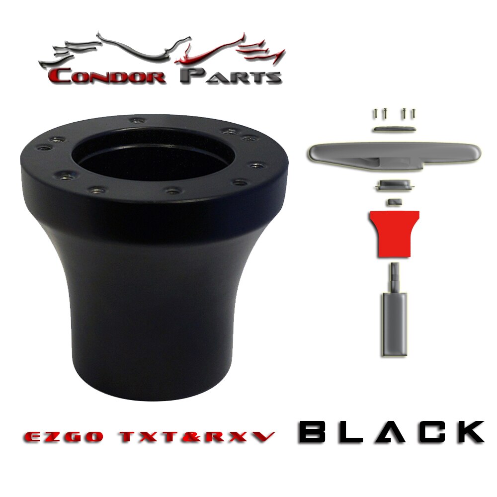 Condor Onderdelen-Golfkar Stuurwiel Adapter Voor Ezgo Txt & Rxv Golfkar-Zwart