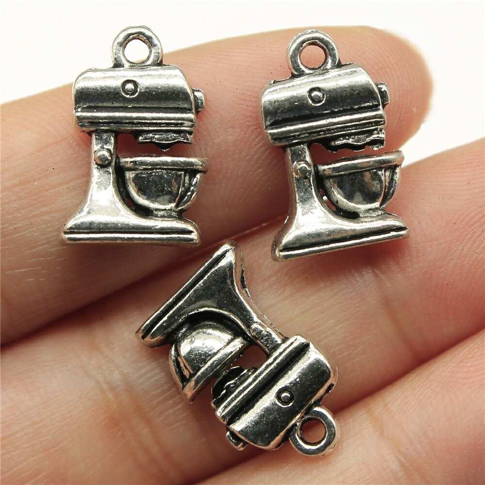 20Pcs Charms Elektrische Mixer Keuken Koken Koffiezetapparaat Koffie 16X10Mm Antieke Hanger Fit Vintage Sieraden Maken