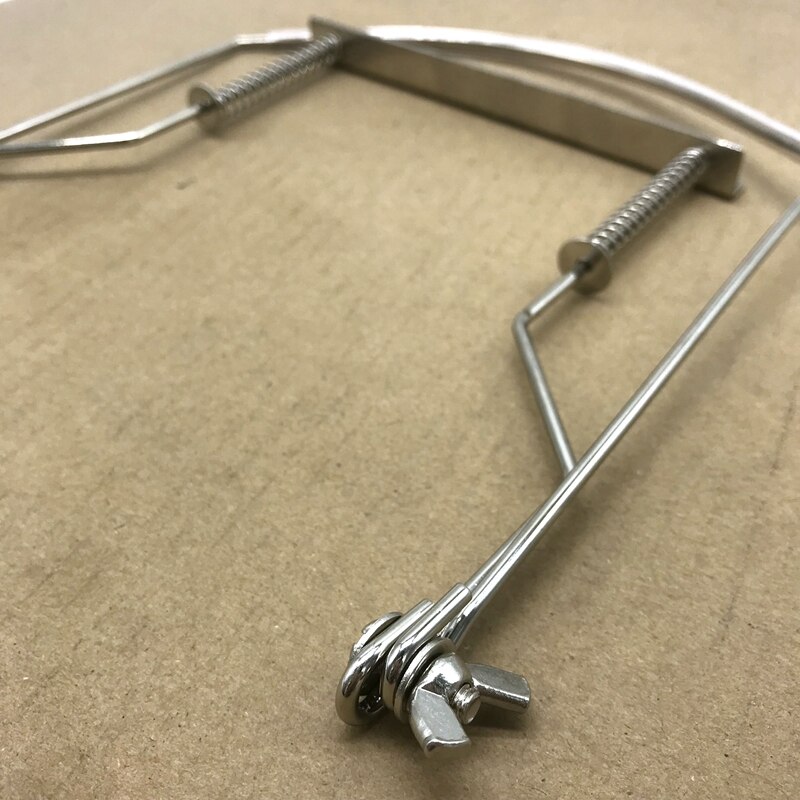 Harmonika halsholder 10 huller blues harpe mund orgel stativ harmonisk stativ -sølv