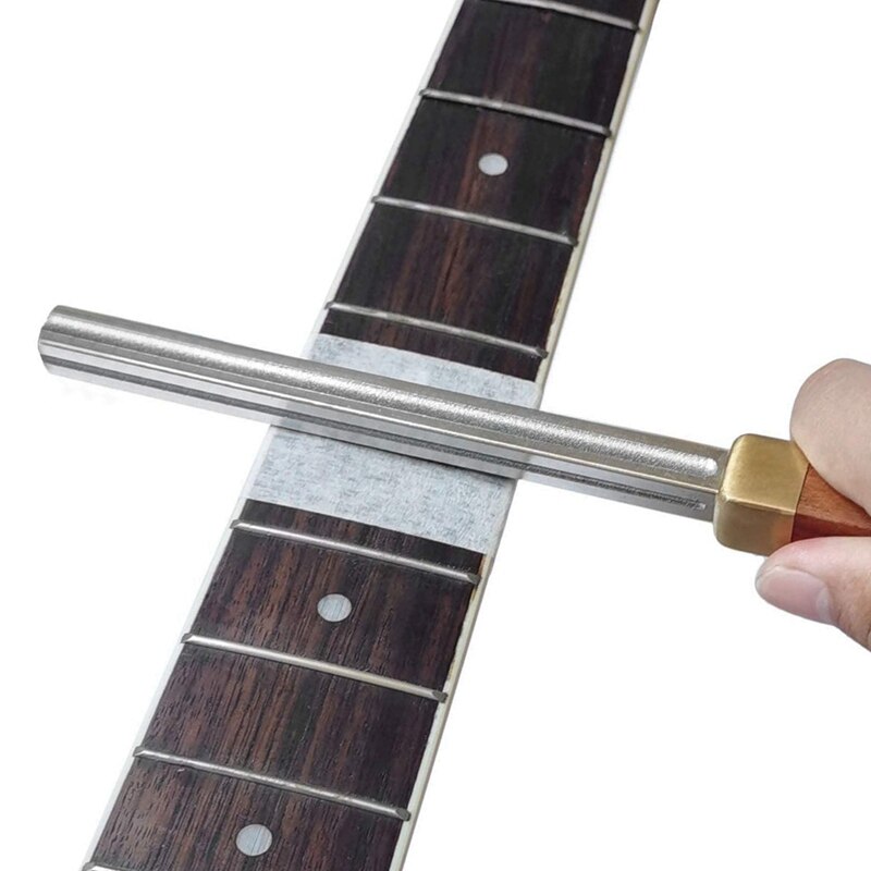 Lime de couronne de frettes de guitare, lime de bord de frette, outil arrondi d&#39;extrémité de frette, fente et lime à trois rayons, outils de frettes de guitare multifonctions