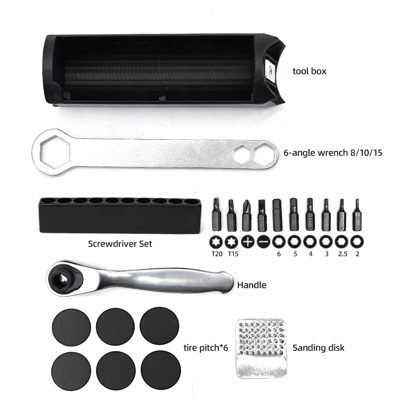 Bicycle Hidden Repair Tools Outfit For Brompton Magnet Frame Inner Storage Bag And Wrench Bicycle Mounting Repair Box