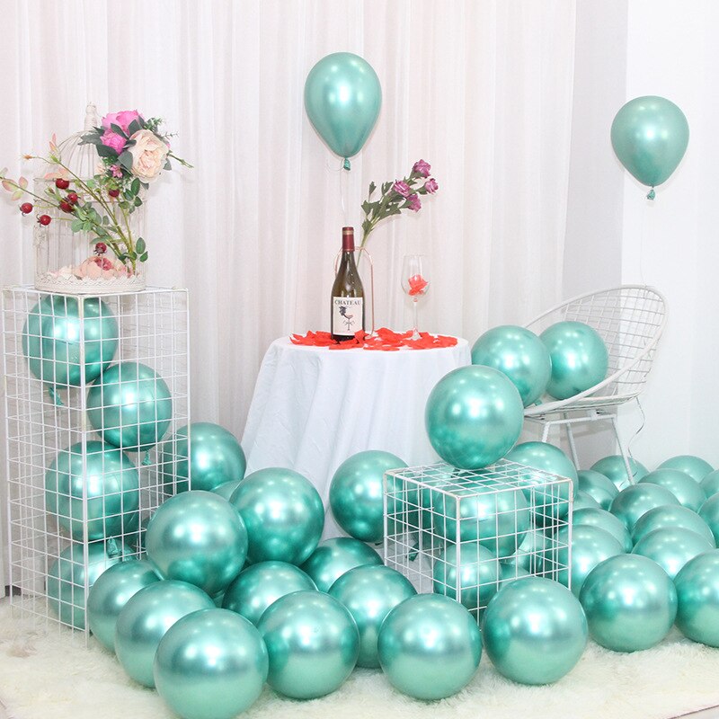 25 st roséguld metall ballong brud att vara lycklig dam möhippor inredning fröken till fru bröllopsfest bruddusch leverans baby shower: Grön / 10 tum