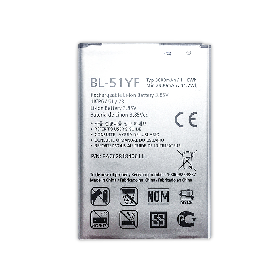 Batterij Voor Lg BL-51YF Batterij Voor Lg G4 H815 H818 H810 VS999 F500 3000Mah Supply Nummer