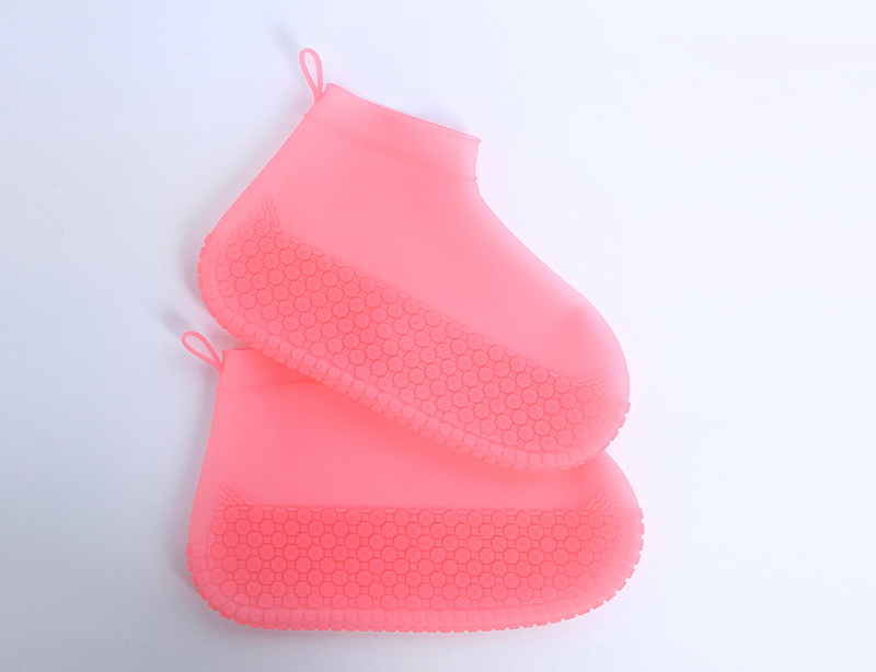 Bottes en silicone de pluie de bottes en caoutchouc imperméables chaussures antidérapantes résistantes à l'usure de l'eau couvrent les jours de pluie pour les hommes et les femmes: 05 / S 20.9cm