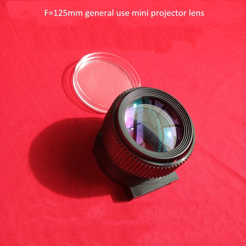 mini projector general use lens LED projector DIY F125mm for UC40 UC46 Rigal projection lcd 4 inch