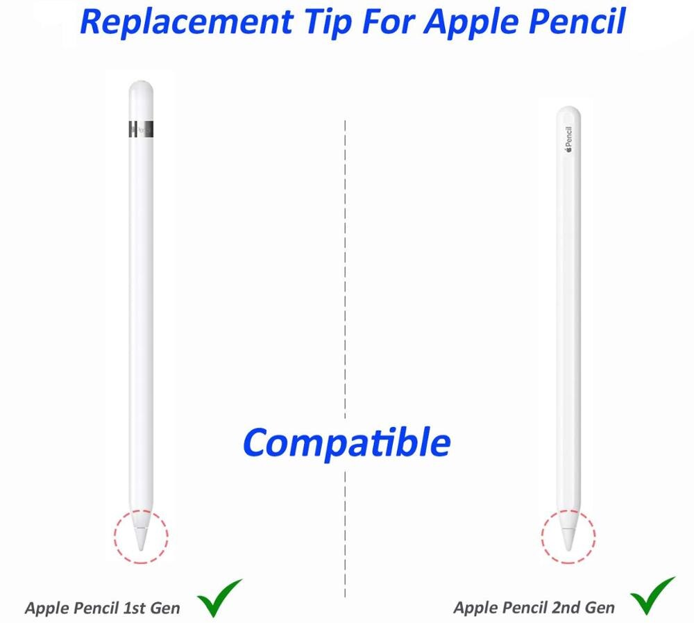 Stylus Pencil Tips Replacement Compatible For Apple Pencil 1st 2nd Generation For Apple Pencil Tip Nib Spare Replace