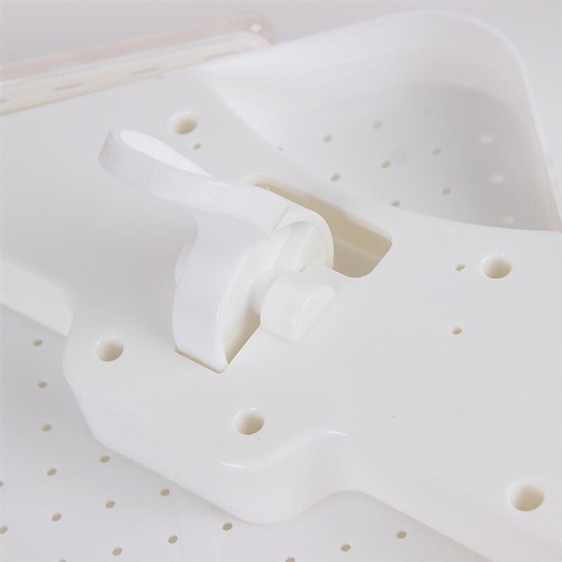 1 pc plast punch gratis opbevaring rack badeværelse trekant hylde pladsbesparende hjørne hylde husholdning køkken opbevaring holder