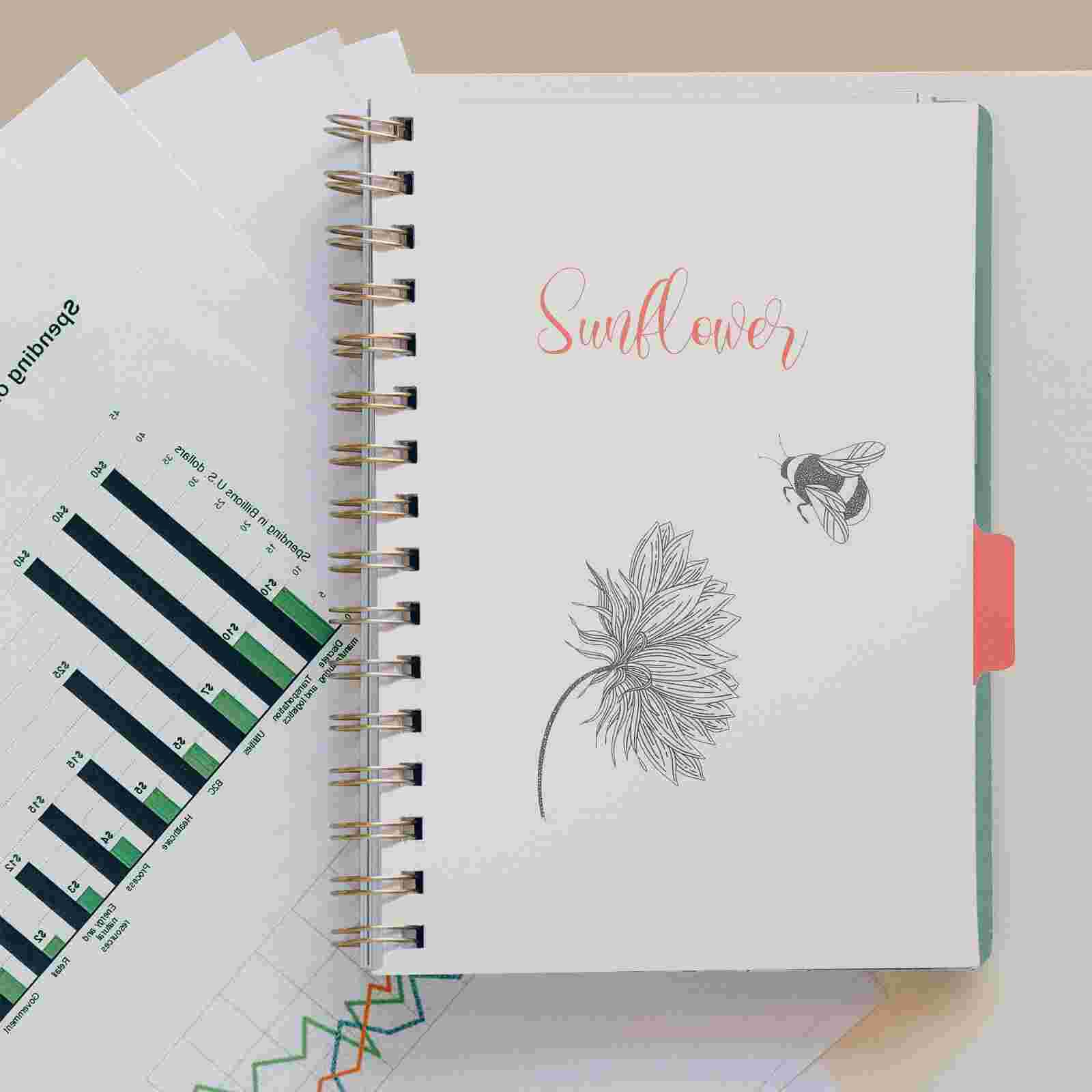 1 Set of Colorful Convenient Page Dividers Insertable Tab Binders Dividers for File