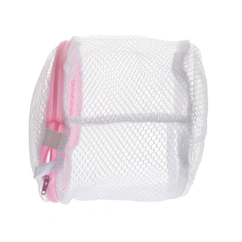 Sac à linge zippé en nylon pliable pour machine à laver, sac à linge pliable pour soutien-gorge, chaussettes, sous-vêtements, filet de lavage: 17 cm x 15cm 1pc