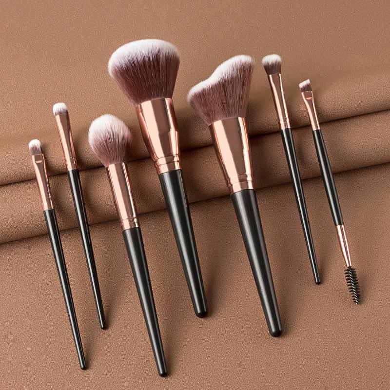 Brocha de maquillaje opcional para amigo de la piel, brocha para sombra de ojos, base, polvos correctores, brocha mixta para cara, ojo, labio, herramienta cosmética, 7/10/15 Uds.: 02