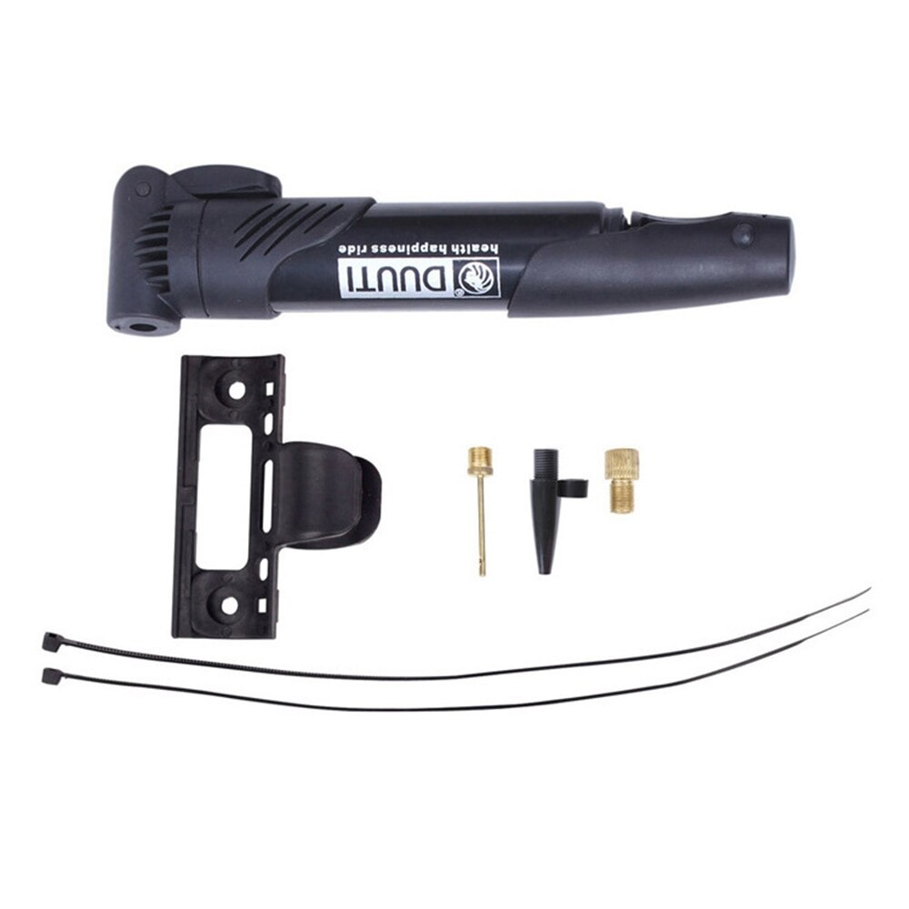 Mini Portable High-strength Plastic Bicycle Air Pump Bike Tire Inflator Super Light Accessories MTB Road Bike Cycling Pump: Black