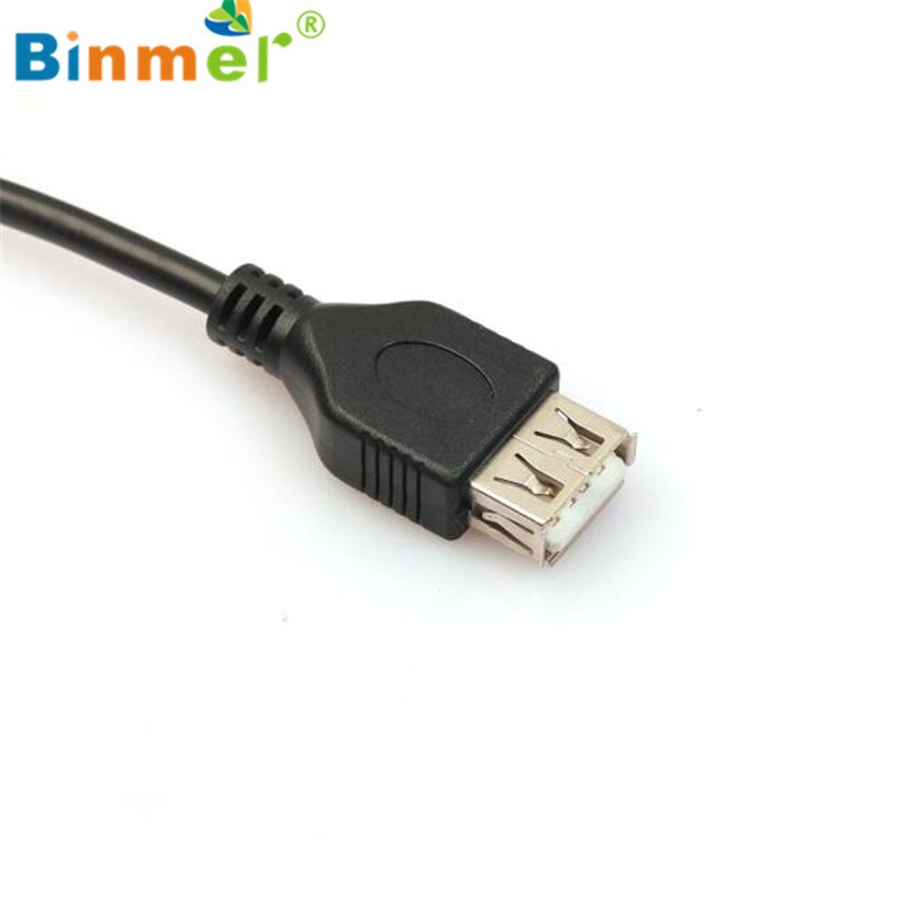 Binmer 1PC 2ft/60cm Black USB Male to A Female Extension Extender Data M/F Adapter Cable Free shiping USB Adapter Sep 12