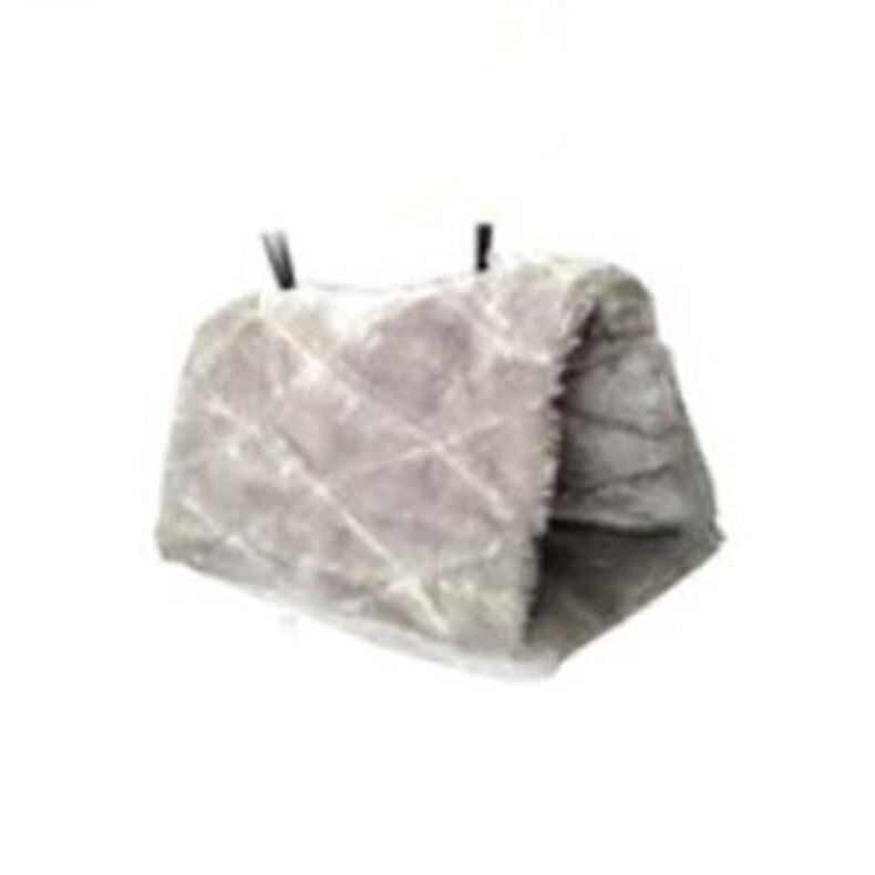 CW024 Pluche Snuggle Vogel Papegaai Shed Hangmat Opknoping Cave Winter Warm Kanarie Hut Nest gratis: Gray / M