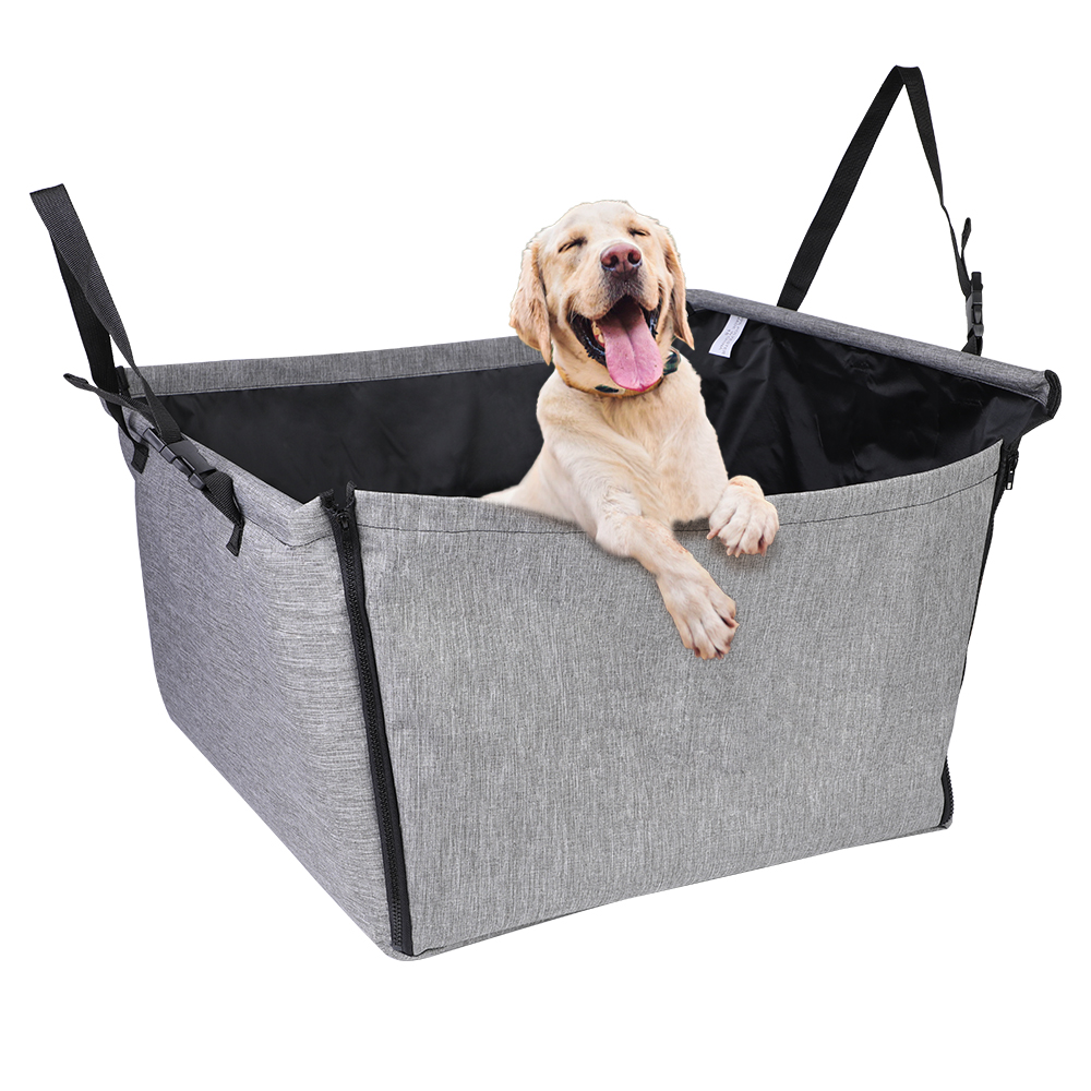 Wasserdichte Reise Hunde Träger Taschen Katze Träger Tasche Hund Haustier Produkte Hund Tasche Falten Auto Sitz Träger Korb Katze Taschen: grau