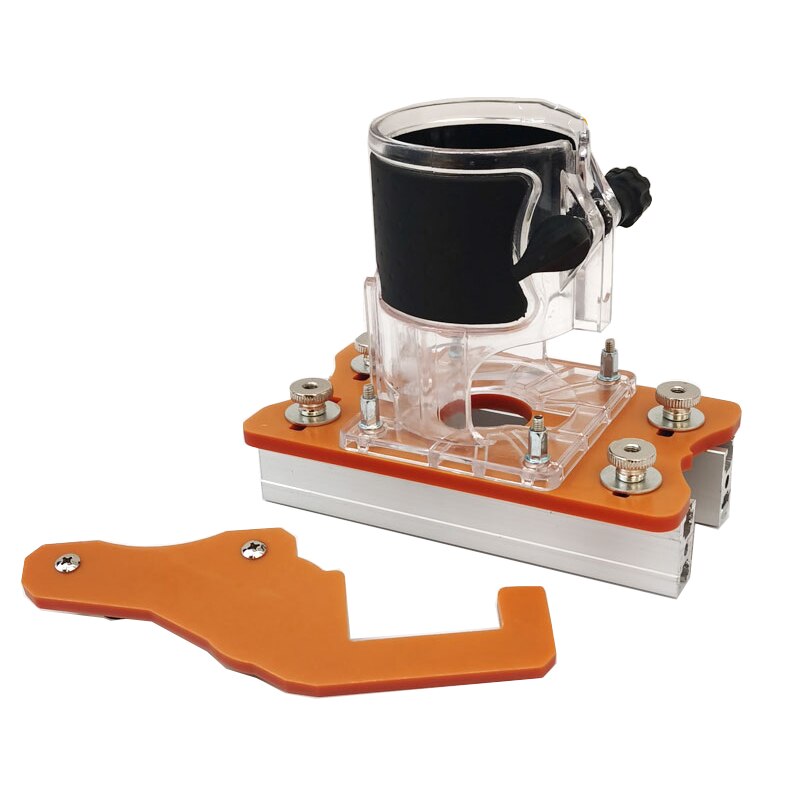 Woodworking 2 in 1 Invisible Buckle Hole Punch Locator Trimming Machine Slotting For Cabinet Wardrobe Furniture Connecting: Set A