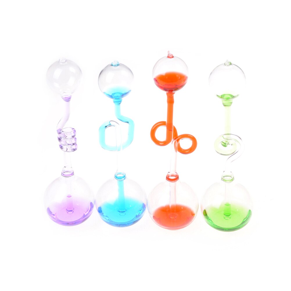 1 Uds. Amor medidor mano caldera termómetro espiral vidrio ciencia energía Museo juguete niños divertidos suministros