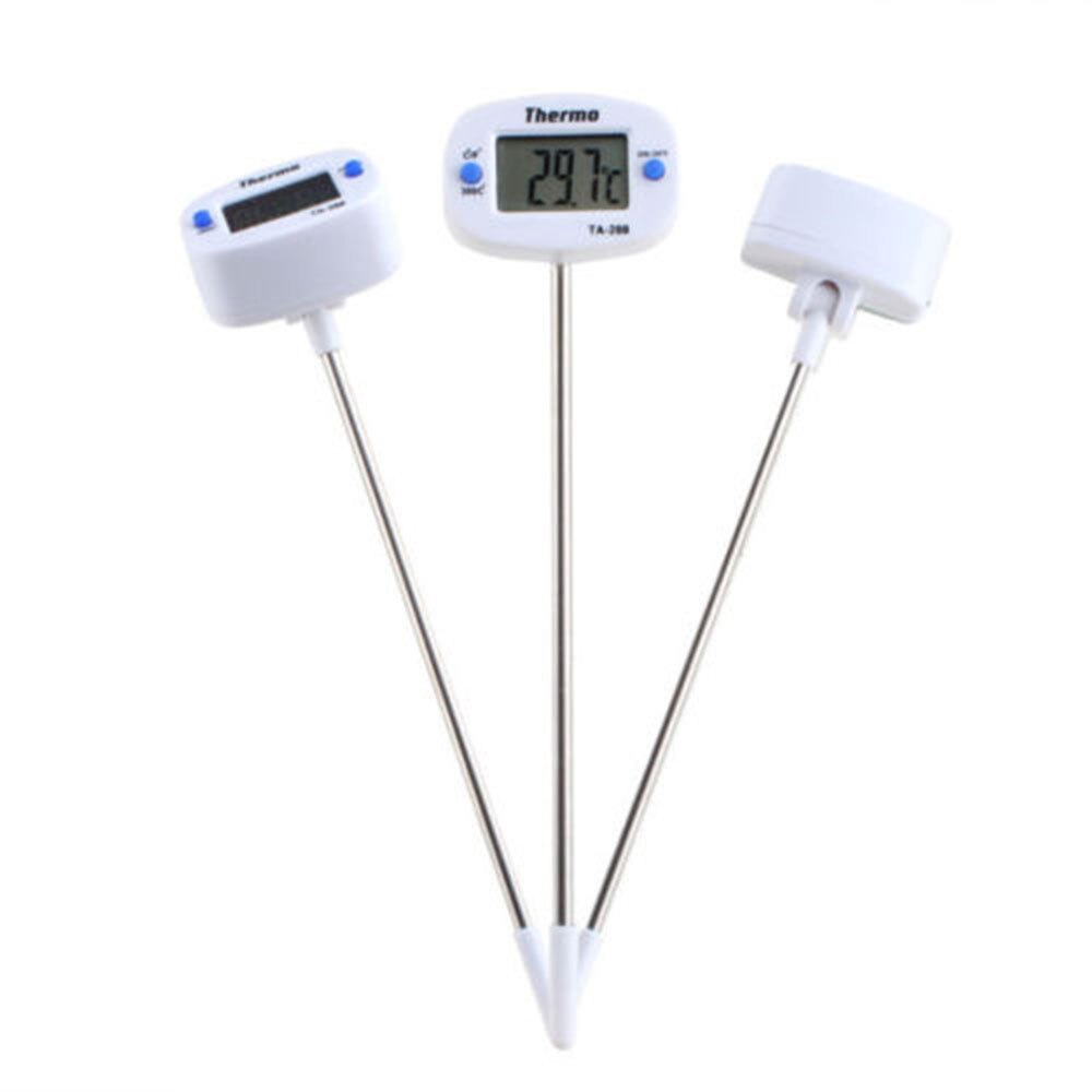 1 stk køkken madlavning mad kødtemperatur mælketermometer protble digital bbq termometer værktøj funktion justerbar