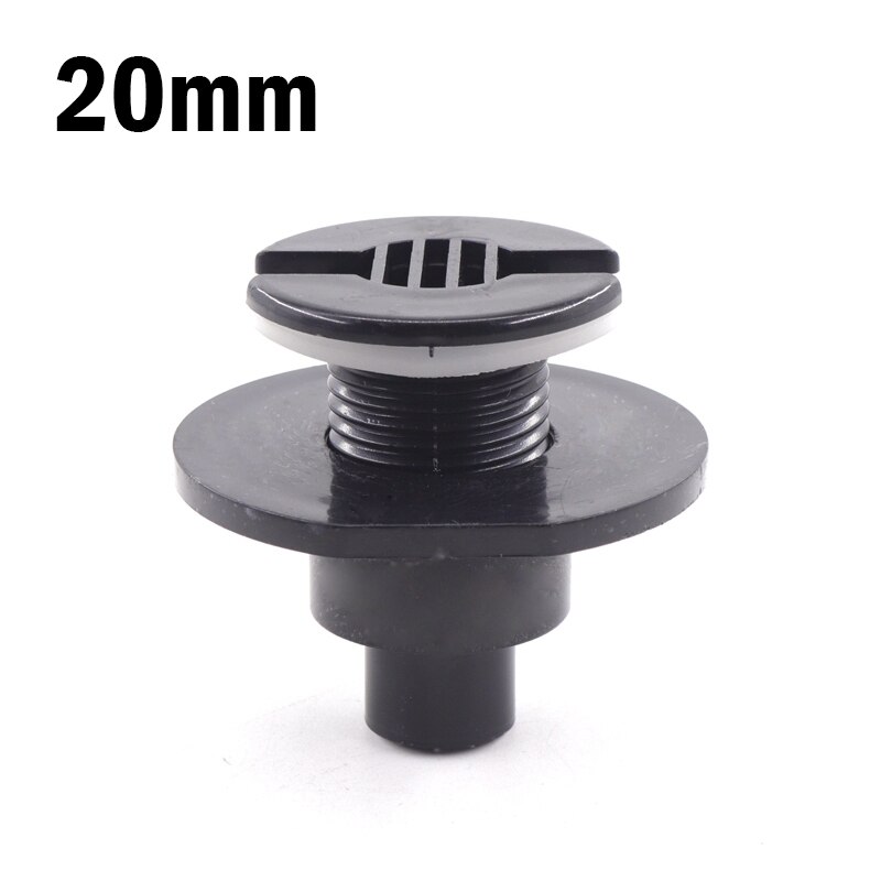 1pc PVC 20mm 25mm Fish Tank Connector Aquarium Elbow Straight Joint Water Tank Drainage Connector Aquarium Water Inlet Outlet: 20mm Straight(Black)