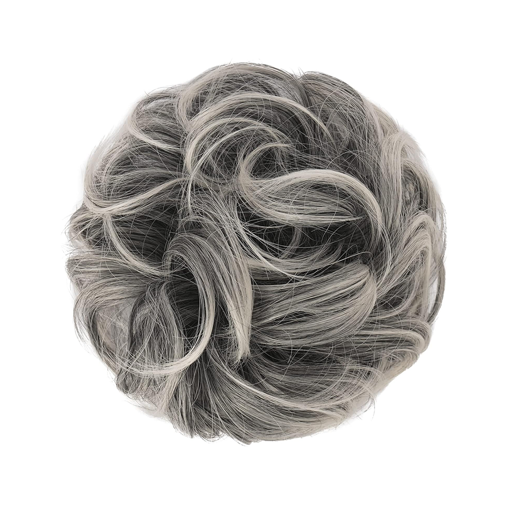 Moño desordenado pieza de cabello rizado ondulado moño extensiones de coleteros sintético despeinado Updo postizos para mujeres