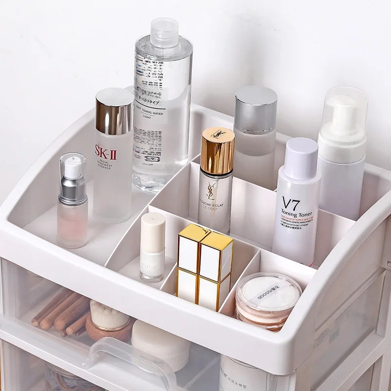 Staubdicht Kosmetik Lagerung Gestell Schreibtisch Organizer Lippenstift Hautpflege Maske Pinsel machen-hoch Schreibtisch Beliebte Kosmetische Lagerung Kasten