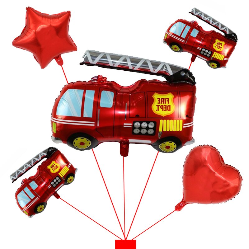 Décorations de table jetable pour cérémonie prénatale et fête prénatale pour adultes et camion de pompier Sam