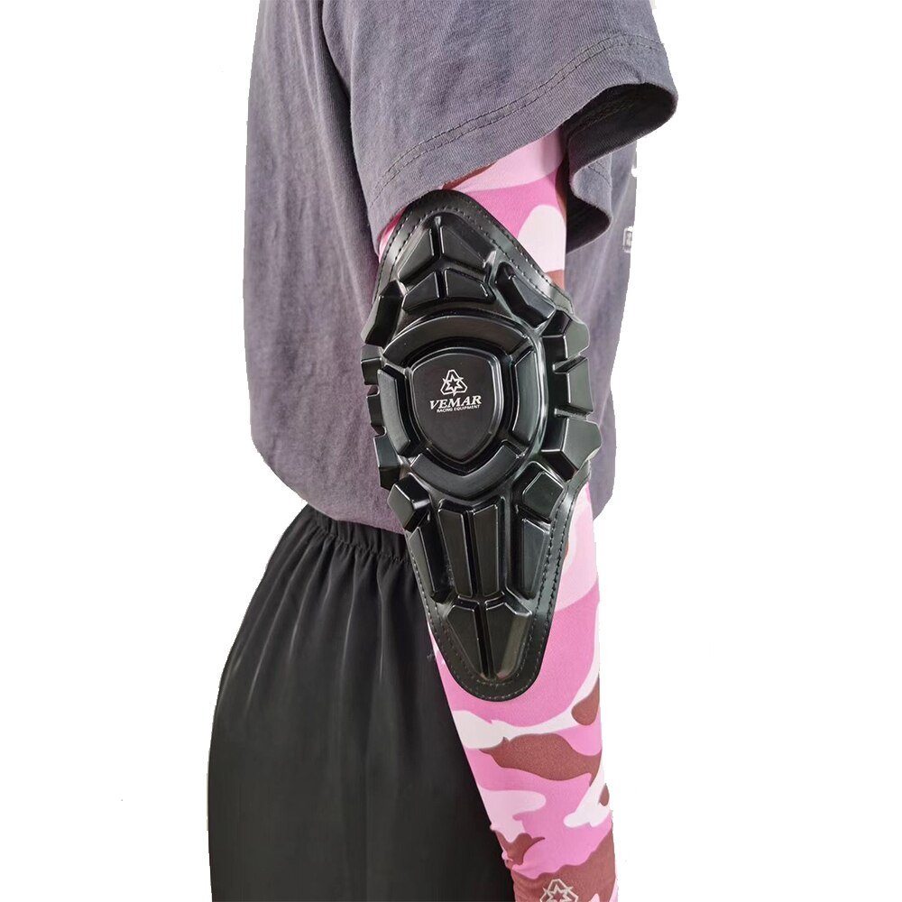 Motorcycle Moto Knee Elbow Pads Cycling Skating Protective Gear Pads Men Wrist Guards Outdoor Sport Safety Protector For Adults: Pink / L