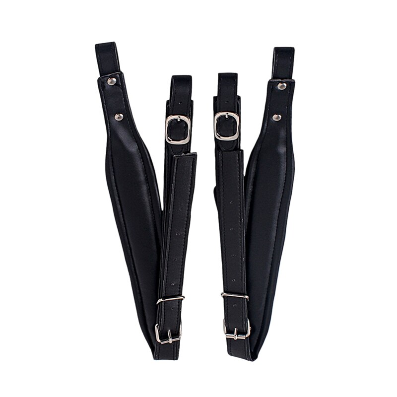 1 Pair Adjustable Soft Synthetic Leather Accordion Shoulder Straps Belt Adjustable Length for Bass Accordions Universal