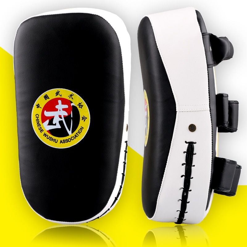 1 Stuk Pu Leather Strike Shield Gebogen Focus Training Voet Doel Punch Mitt Karate Muay Thai Pad Kick Arm Doel