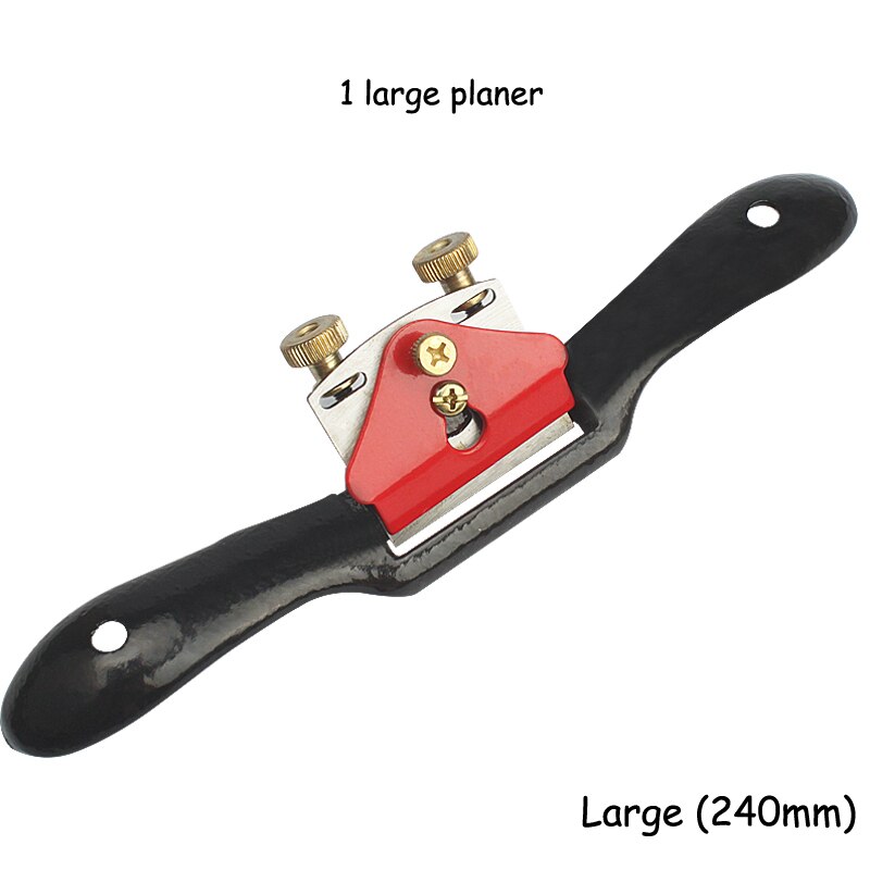 Adjustable Plane Spokeshave Woodworking Hand Planer Trimming Tools 9 Inch Wood Hand Cutting Edge Chisel Tool with Screw: Large