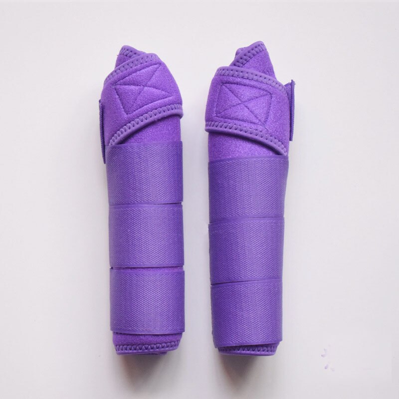 1Pair Newest Horse Riding Harness Leg Protector Equestrian Horse Care Legging Brace Riding Equitation Cheval Parden sport: Purple