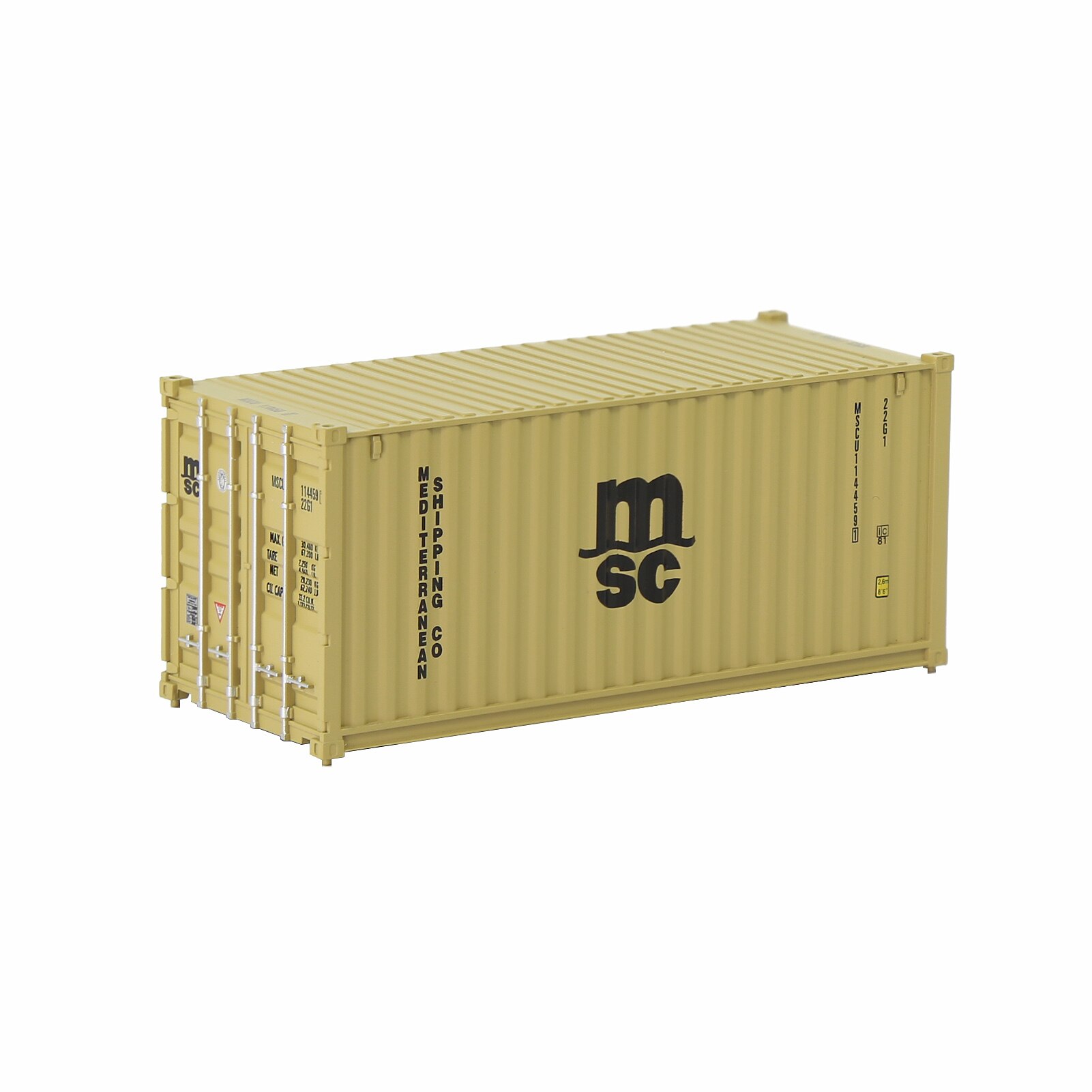 1pc ho Skala 20ft Container Modell Eisenbahn Zubehör 1:87 20 Fuß Container C8726: MSC