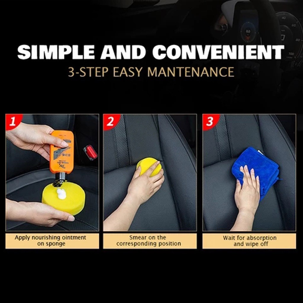 Pâte de revêtement pour intérieur automobile Auto & cuir, Agent d'entretien