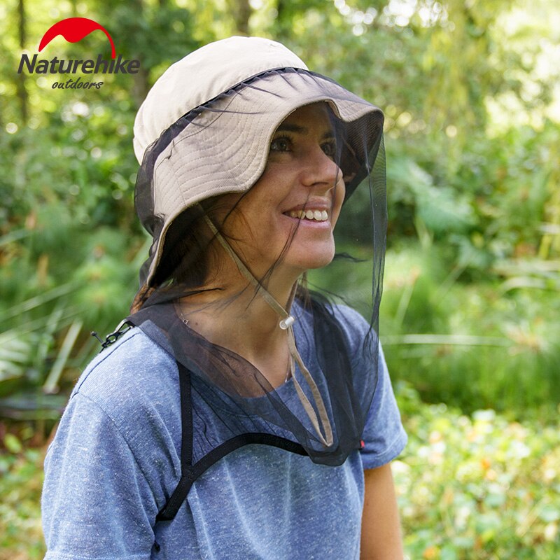 Naturetrekking casque filet moustiques résistant aux insectes masque Sports de plein air Anti moustique pêche Camping moustiquaire