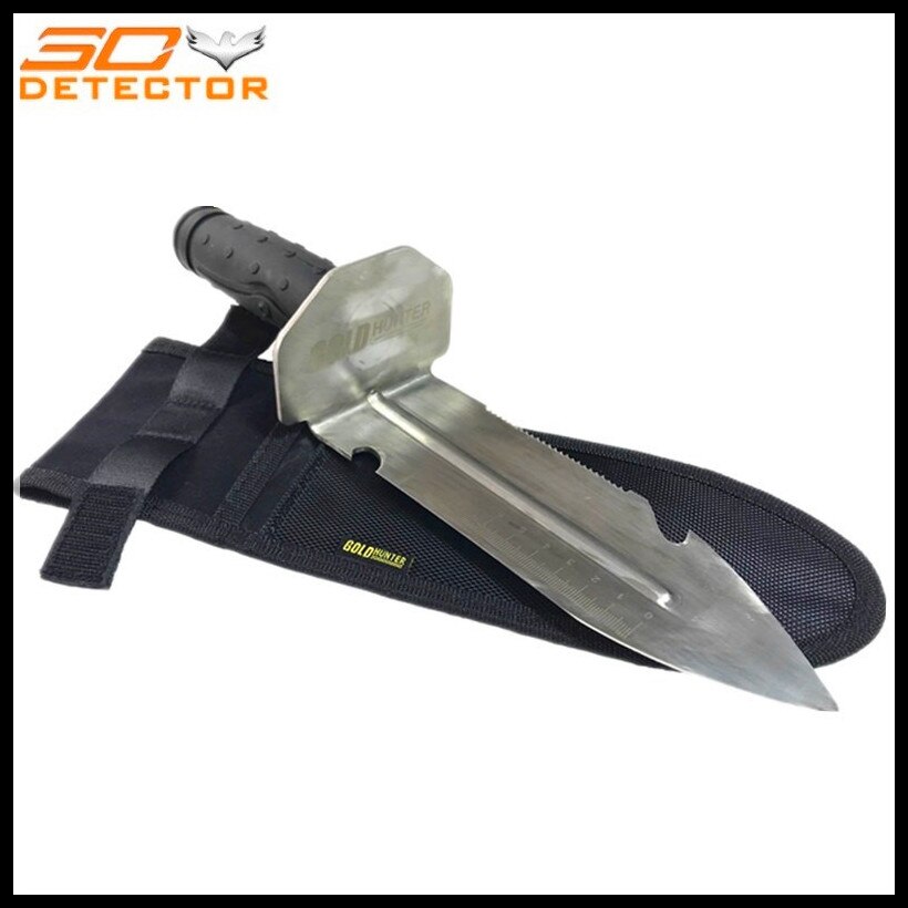 Gold hunter pinpointer underground gold digging tool shovel spade edge digger and 304 stainless steel sand scoop