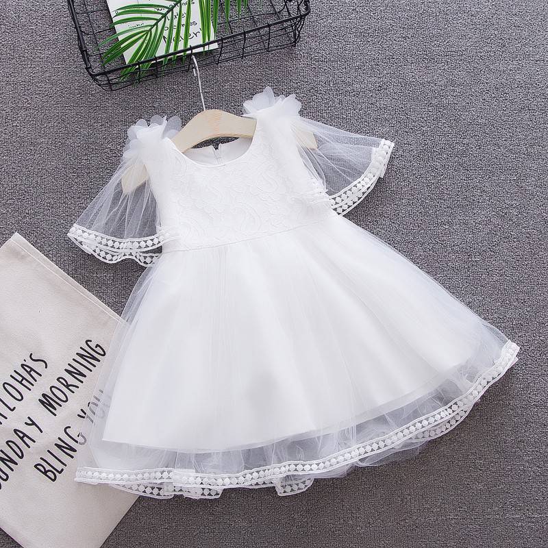 Sommer baby tøj piger kjole bryllup fødselsdag baby kjole tutu 1-3y baby pige tøj pige prinsesse festkjole