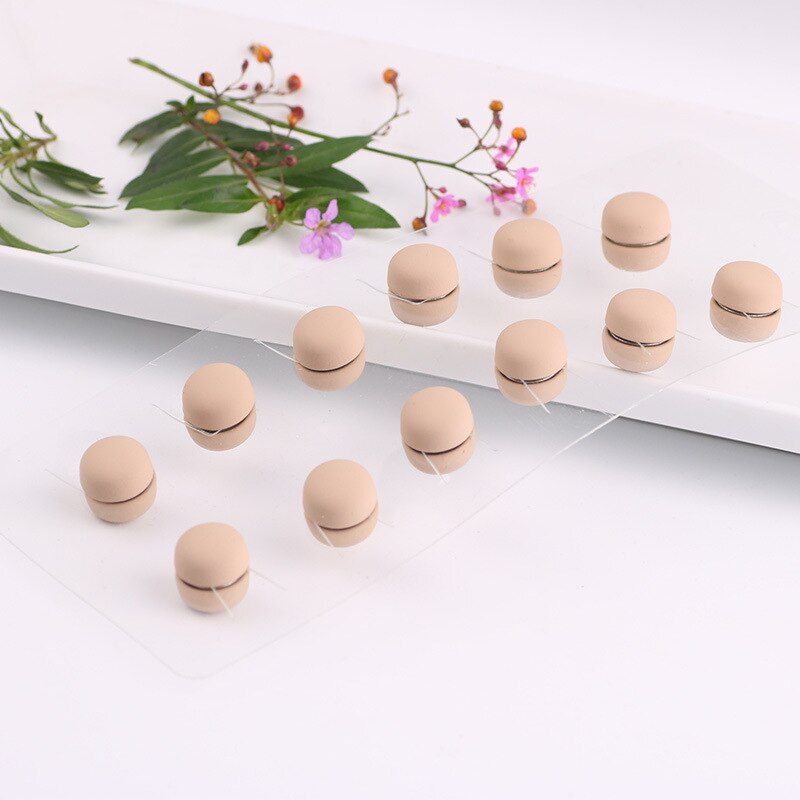 12 stück/einstellen sichere hijab-macaron-brosche, starke metallbeschichtung, magnetischer hijab-Clip, luxus-accessoire, keine lochnadeln, broschen magnetisch