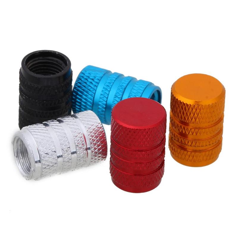 4 Stuks Aluminium Auto Wiel Band Caps Universele Automobiles Metalen Ventieldopje Auto Tire Ventiel Dust Covers Auto accessoires