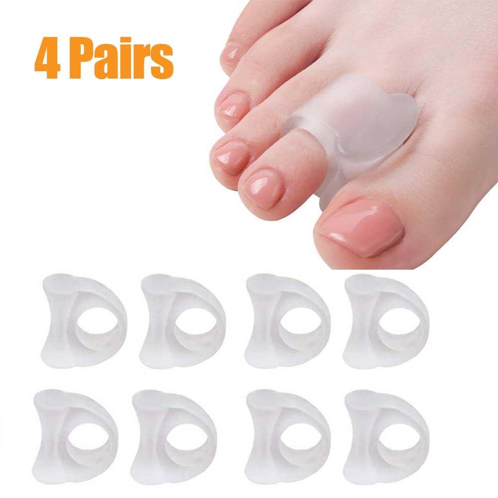 1-10 Pairs Silikon Zehen Separator Bunion Knochen Ektropium Teller Toes Außen Appliance Fuß Pflege Werkzeuge Hallux Valgus Corrector: Dark Khaki