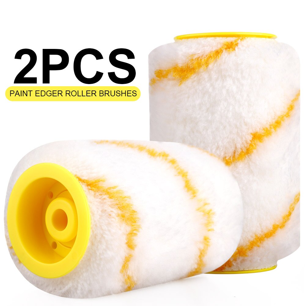 2pcs Handheld Paint Edger Roller Brush Paint Edge Banding Tool for Home Wall Door Ceiling Trimming Painting Brush Paint Tool: 2pcs Roller