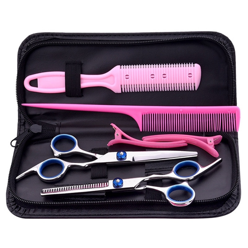 Sharp Blade Hair Scissors Cut Hair Cutting Salon Scissor Barber Shears Hairdressing Scissors with Razor: Default Title