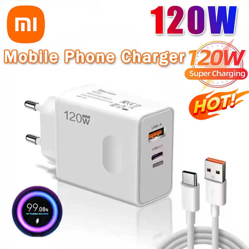 Xiaomi 120W Original Ladegerät Turbo Schnelle EU UNS UK Wand Hypercharge Adapter USB 6A Typ C Kabel für Xiaomi 13 12 11 Ultra Redmi