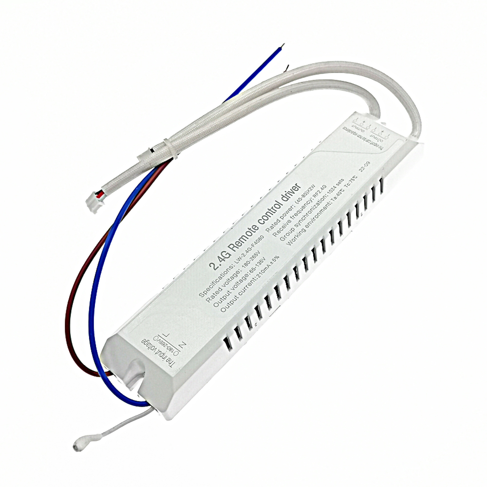 Transformadores de luz LED con controlador, 20W-80W-120W x2 210mAW con control remoto RF de 2,4G, atenuación cambiable de Color para lámpara de techo, accesorios DIY